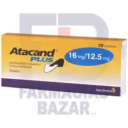 Farmacias Bazar ATACAND PLUS 16/12.5MG 28 TABLETAS oferta