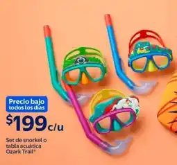 Walmart Ozark trail set de snorkel o tabla acuática oferta