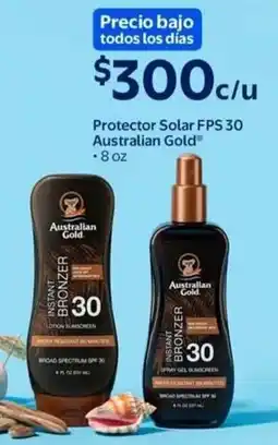 Walmart Australian gold protector solar fps 30 oferta