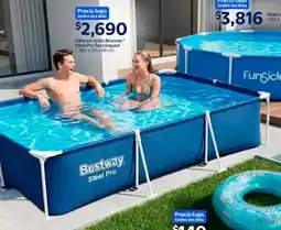 Walmart Bestway alberca rigida steel pro rectangular oferta