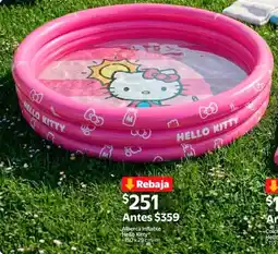 Walmart Hello kitty alberca inflable oferta