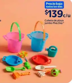 Walmart Play day cubeta de playa jumbo oferta