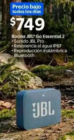 Walmart Jbl bocina go essential oferta