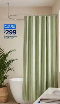 Walmart Hometrends cortina para baño oferta
