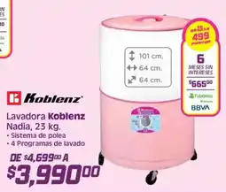 Soriana Híper Koblenz lavadora nadia oferta