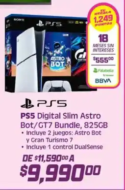Soriana Híper Ps5 digital slim astro bot/gt7 bundle oferta