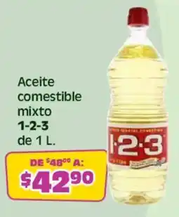 Soriana Híper 1-2-3 aceite comestible mixto oferta