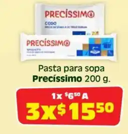 Soriana Híper Precíssimo pasta para sopa oferta