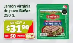 Soriana Híper Bafar jamón virginia de pavo oferta