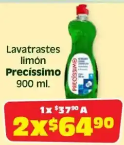 Soriana Híper Precíssimo lavatrastes limón oferta