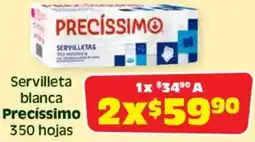 Soriana Híper Precissimo servilleta blanca oferta