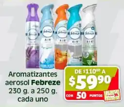 Soriana Híper Febreze aromatizantes aerosol oferta
