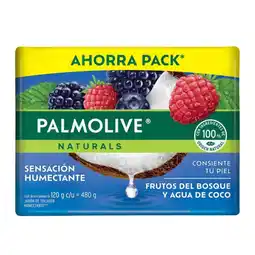 Farmacias Benavides Jabón Barra Frutos del Bosque y Agua Coco 4Pack oferta