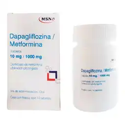 Farmacias Benavides 10 mg Dapagliflozina/1000 mg Metformina oferta