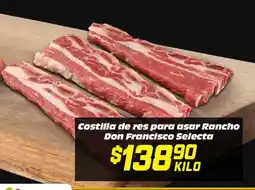 Soriana Híper Costilla de res para asar rancho don francisco selecta oferta