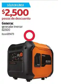 Costco Generac generador inversor iQ3500 oferta