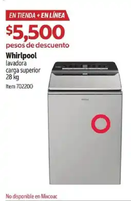Costco Whirlpool lavadora carga superior oferta