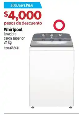 Costco Whirlpool lavadora carga superior oferta