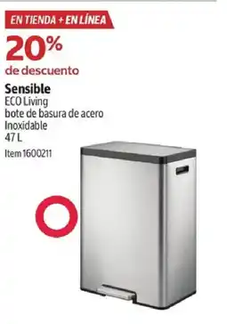 Costco Sensible eco living bote de basura de acero inoxidable oferta