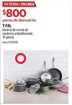 Costco T-fal batería de cocina de cerámica antiadherente oferta