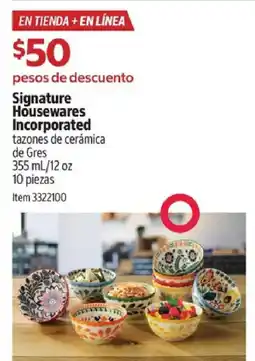 Costco Signature housewares incorporated tazones de cerámica de gres oferta