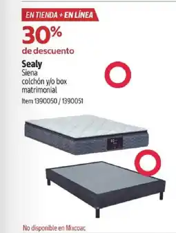 Costco Sealy siena colchón y/o box matrimonial oferta