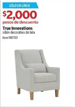 Costco True innovations sillón decorativo de tela oferta