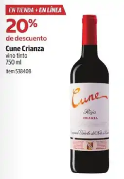 Costco Cune crianza vino tinto oferta