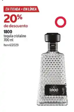 Costco 1800 tequila cristalino oferta