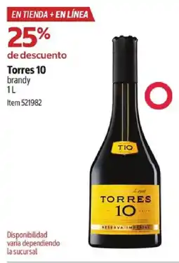 Costco Torres 10 brandy oferta