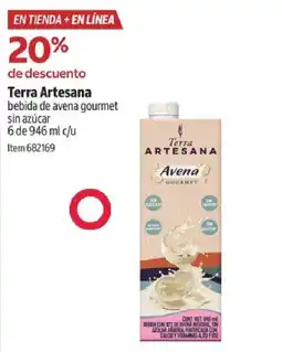 Costco Terra artesana bebida de avena gourmet sin azúcar oferta