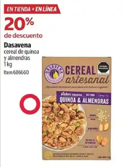 Costco Dasavena cereal de quinoa y almendras oferta