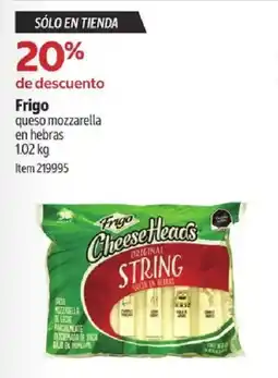 Costco Frigo queso mozzarella en hebras oferta
