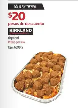 Costco Kirkland rigatoni oferta