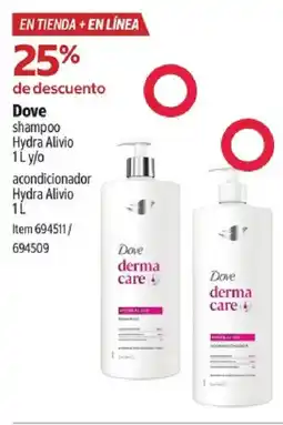 Costco Dove shampoo hydra alivio oferta