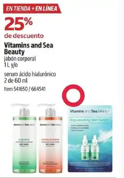 Costco Vitamins and sea beauty jabón corporal oferta
