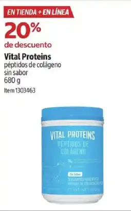 Costco Vital proteins péptidos de colágeno sin sabor 680 g item 1303463 oferta