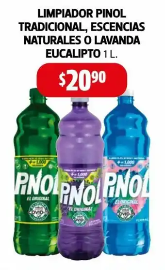 Farmacias Guadalajara Limpiador Pinol Tradicional, Escencias Naturales O Lavanda Eucalipto 1L oferta
