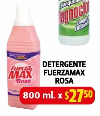 Farmacias Guadalajara Detergente Fuerzamax Rosa 800 ml oferta
