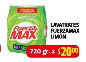 Farmacias Guadalajara Lavatrastes Fuerzamax Limon 720 gr oferta