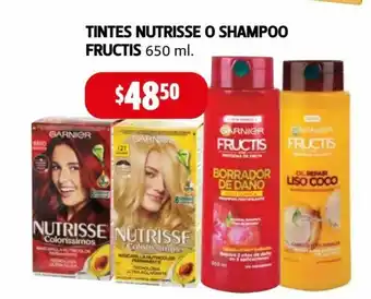 Farmacias Guadalajara Tintes Nutrisse O Shampoo Fructis 650 ml oferta