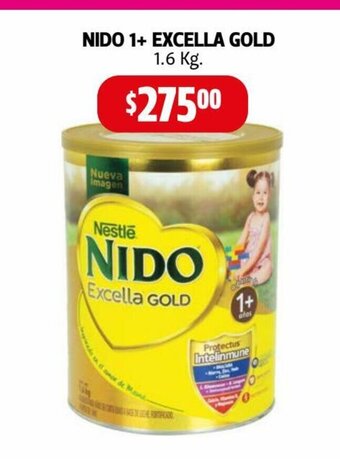 Farmacias Guadalajara Nido 1+ Excella Gold 1.6 kg oferta
