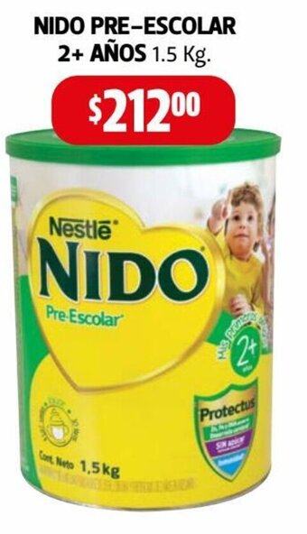 Farmacias Guadalajara Nido Pre-Escolar 2+ Años 1.5kg oferta