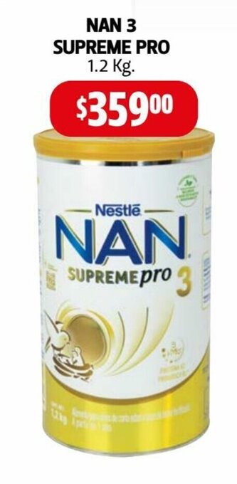 Farmacias Guadalajara Nan 3 Supreme Pro 1.2 kg oferta