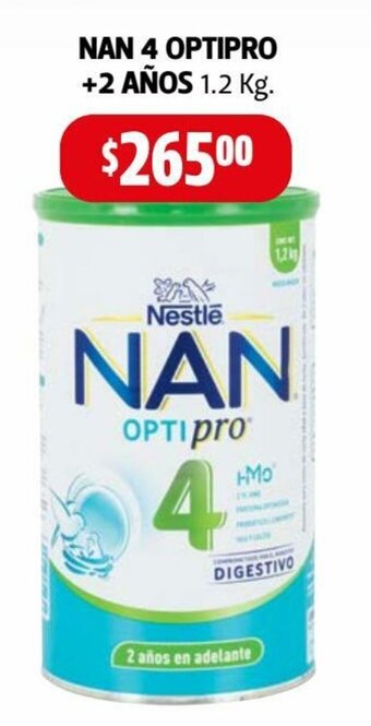 Farmacias Guadalajara Nan 4 Optipro +2 Años 1.2 kg oferta