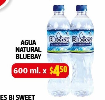 Farmacias Guadalajara Agua natural Bluebay 600 ml oferta