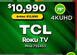 Bodega Aurrerá Tcl roku tv 75" oferta