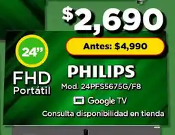 Bodega Aurrerá Philips smart tv 24" oferta