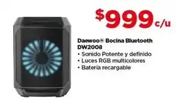 Bodega Aurrerá Daewoo bocina bluetooth DW2008 oferta