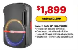 Bodega Aurrerá Kaiser bafle 15" MSA-7515MX oferta